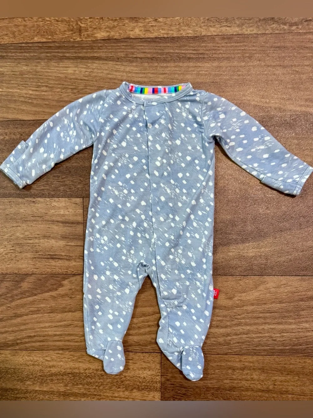 Magnetic Me “Blue Doeskin” Footie